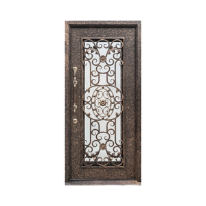 Portail de villa en fer forgé de luxe Qifan avec design orné personnalisé pour entrée résidentielle haut de gamme - Product Image 1