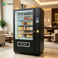 Distributeur automatique de boissons et de collations fiable et écologique avec compresseur à économie d'énergie et revêtement anti-traces de doigts