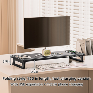 ขาตั้ง760ยกมอนิเตอร์มัลติฟังก์ชั่นใหม่พร้อมระบบชาร์จเร็ว30W และตั้งโต๊ะ USB3.0เป็นระเบียบสำหรับจอมอนิเตอร์ - Product Image 2