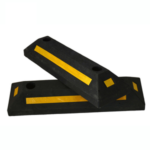 Heavy Rubber <b>Plastic</b> Single Side <b>Wheel</b> Stopper Garage Vehicle Parking Car Tire Stopper <b>Wheel</b> - Product Image 1