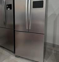 Refrigerador de 4 Puertas con Congelador Superior de 210L/510L, Energía Solar, Descongelación Automática, Dispensador de Agua, Eficiencia Energética, Estilo Francés, para Hotel/Exterior