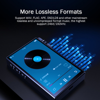 Reproductor de Audio Mp3 de Alta Fidelidad Q8 de 4.0 Pulgadas, Reproductor de Música HIFI con Soporte para APE, FLAC, WAV, WMA, DSD