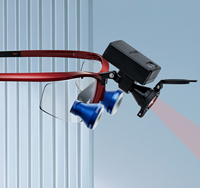 Lampe frontale HL8260 combinée à une loupe chirurgicale colorée SLT, conception intégrée sans fil, filtre jaune