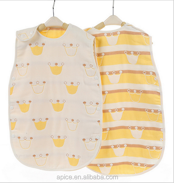 Детские 2 шт. муслин сна мешок надеваемое покрывало спальные мешки младенцев ночь обернуть