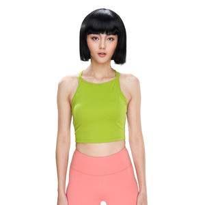 हॉट सेलिंग सेक्सी महिलाओं के योग ब्रा पर्यावरण के अनुकूल उच्च समर्थन सरल फ्रंट लुभावनी खेल फिटनेस जिम कसरत लंबी लाइन कंधे - Product Image 2