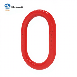 HIDEA Maillon maître G80 de qualité supérieure en acier allié 20CrMnTi trempé et revêtu par poudrage, pour levage - Product Image 1