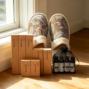 Ensemble <span class=keywords><strong>d</strong></span>'articles de luxe haut de gamme pour hôtels, directement de l'usine, série <span class=keywords><strong>d</strong></span>'accessoires de chambre à haute densité avec logo, pantoufles pour resorts <span class=keywords><strong>d</strong></span>'élite - Product Image 3