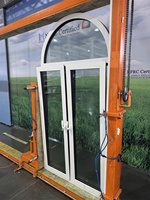 Fenêtre à arches certifiée NFRC, fenêtre à battants en aluminium à rupture de pont thermique, triple vitrage, fenêtre à battants en aluminium