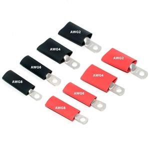 X002VK-583 Kit de Bornes Annulaires AWG 100 pièces, Connecteurs à Sertir Étamés avec Gaine Thermorétractable - Product Image 2