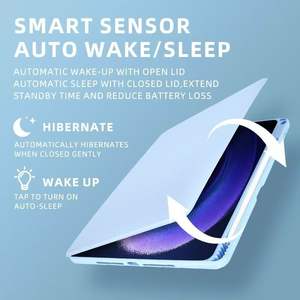 Étui pour tablette en cuir PU magnétique à rotation 360 degrés, couverture intégrale, fente pour stylo, acrylique transparent PC avec étui en TPU pour <span class=keywords><strong>iPad</strong></span> 10.9, <span class=keywords><strong>pochette</strong></span> rabattable - Product Image 5