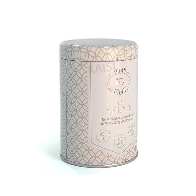 Wholesales Matcha Powder Box Custom Printed Round Metal Tin Can Air Tight Lid for Food Packing Cookies Tin