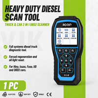 Scanner de diagnostic robuste pour camions diesel 12V 24V OBD2, outil de réinitialisation DPF et de réinitialisation de l'huile pour Hino Isuzu Fuso UD