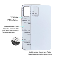 Vente en gros de coques de téléphone à transfert thermique Tpu caoutchouc souple 2d Sublimation coque de téléphone vierge pour Samsung A02S A13 S23