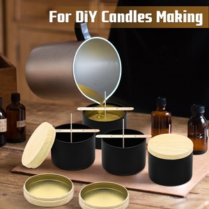 4oz 8oz DIY Candle Making Round <b>Tin</b> Containers Metal <b>Tin</b> Jars with Lids Bulk <b>Storage</b> for Arts Crafts Gifts New Title - Product Image 2