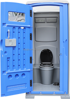 Cabine de toilettes portable de luxe VIP moderne en conteneur, à montage rapide, pour les chantiers de construction, le camping en plein air, les écoles et les ateliers