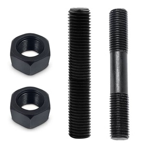 M8 ASTM A325 A307 gr2 GR5 ASTM 193 <span class=keywords><strong>B7</strong></span> Oxit Đen đầy đủ chủ đề, một phần Chủ Đề Stud Bolt đôi cuối Stud với Nut din938 din976 - Product Image 2