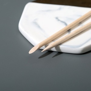 Palitos de Madera de Naranjo para Manicura, 100 Unidades, Palitos de Madera de Doble Punta para Empujar Cutículas, Herramienta para Decoración de Uñas, para Limpiar y Remover Esmalte - Product Image 5