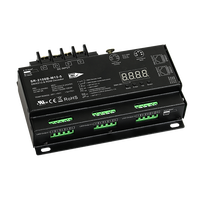 Decodificador DMX512 Sunricher de 12 Canales con RDM, 1440W, Curva de Atenuación de 16 Bits, Gamma 0.1~9.9, Configuración de 500HZ ~ 35K HZ, SR-2108B-M12-5