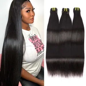 Hair Extension Cheveux Raw Brazilian Silky Straight Hair Bundles 100% Unprocessed Filipino Indonesian Cuticle Aligned Hair