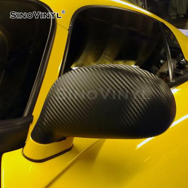 SINOVINYL工場価格3D自動カーボンファイバーカーラップビニールフィルムフィブラデカルボノ3D自動粘着ステッカー車体用