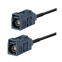 Cable RF de Baja Pérdida RG174 con Conector FAKRA Hembra a Hembra, Código G, Personalizado para Antena de Radio de Coche