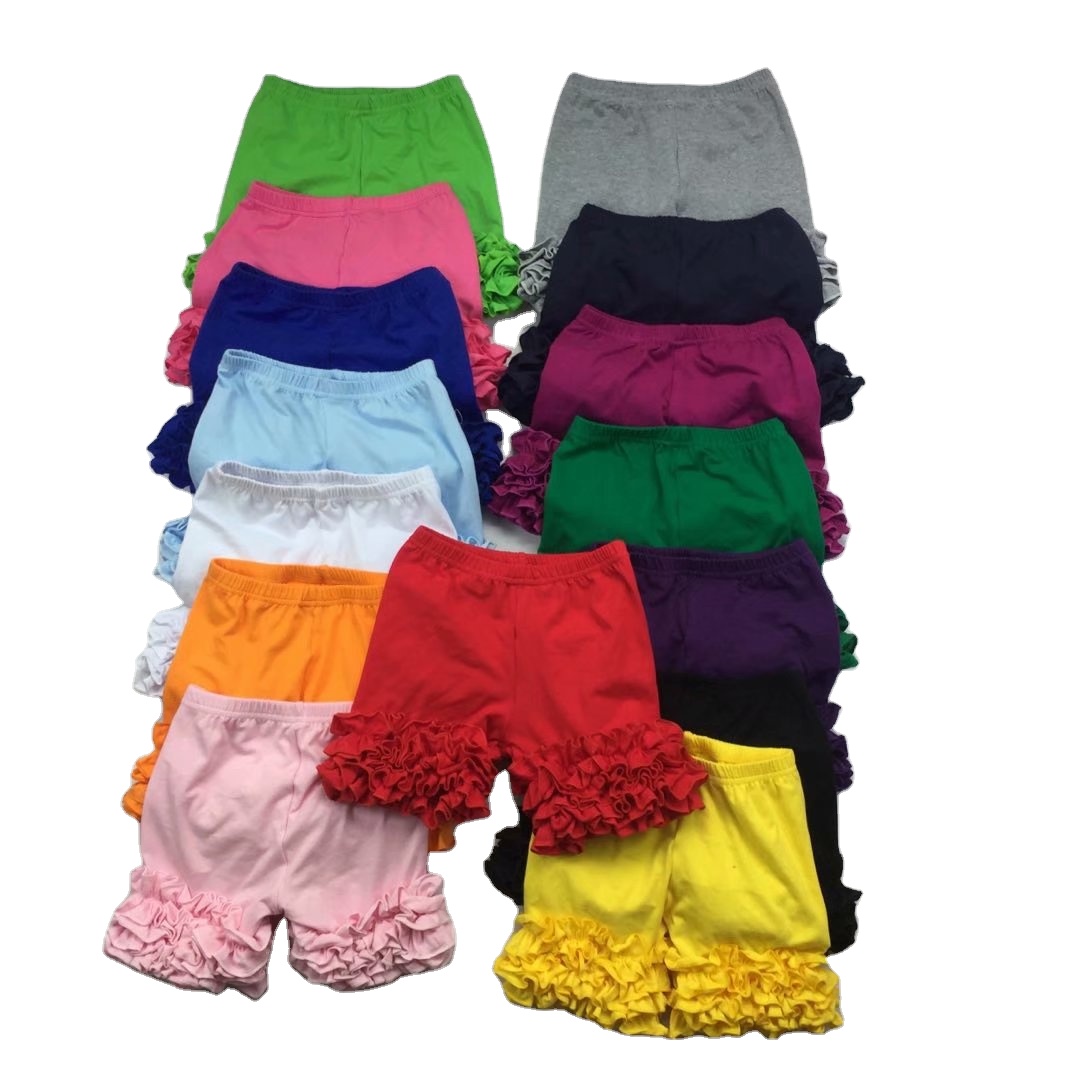 RTS изготовленный на заказ в комплекте, костюмы для малышей и детей ясельного возраста модные красочные «Горошек», брюки-Капри Для маленьких bummies с юбкой для девочек, комплект одежды с леггинсами