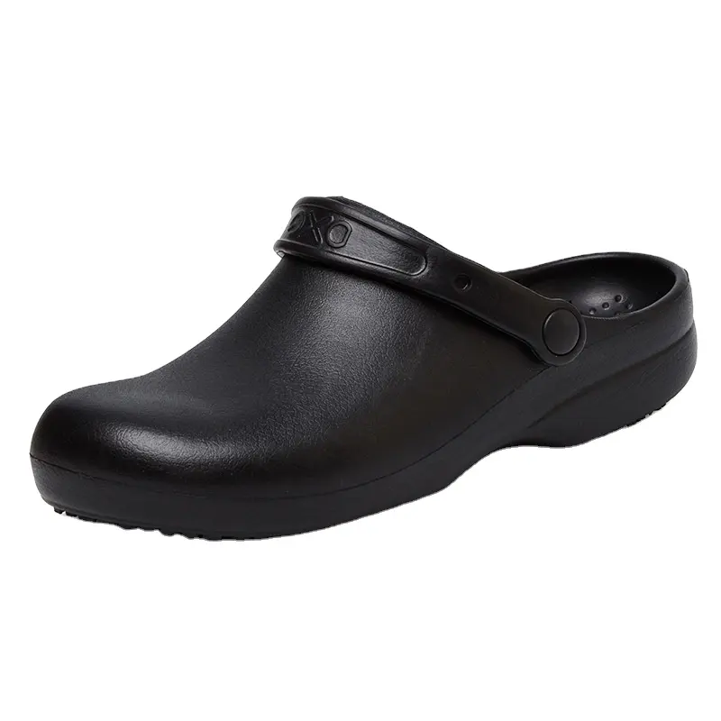 Hot Selling Slip Resistant Waterproof Black Hospital Doctors Nurse Unisex Work Safety Shoes Wholesale Kitchen Chef Shoes