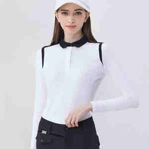 ملابس الجولف للربيع والصيف من البوليستر + Spandex مقاومة للماء سريعة الجفاف سراويل الجولف النسائية عالية الخصر - Product Image 5