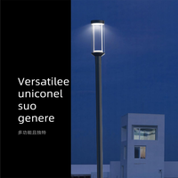 Lampe de jardin moderne en alliage d'aluminium LED 30-50W, alimentation CA, IP65, garantie 5 ans, compatible maison intelligente, température de couleur multiple, intensité variable