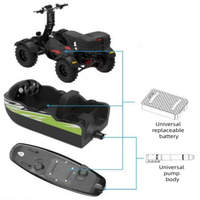 ATV Eléctrico Todoterreno de 10000W 72V60Ah para Adultos, Velocidad Rápida de 31MPH, 300KG, Scooter Eléctrico Todoterreno Plegable de 4 Ruedas