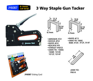 Portable Industrial Nail Stapler Gun JY6087 Heavy Duty 3 in 1 PIN14 6(1/4")-14mm(9/16")Power Adjustable Pin Staple Gun R13 - Product Image 3