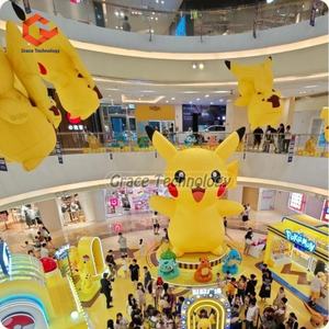Pikachu Gigante Inflable Personaje de <span class=keywords><strong>Película</strong></span> de Dibujos Animados Popular Modelo Inflable de Pikachu para Publicidad - Product Image 5