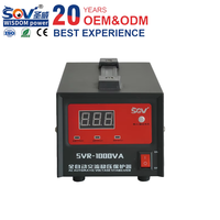 Régulateur de tension monophasé 220V AC entièrement automatique, type relais, servo AVR SVR 1000VA 1000W pour appareils électroménagers