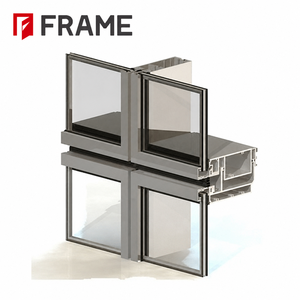 Système de mur-rideau moderne et complet FRAME, façade unitaire en verre, métal, pierre, <span class=keywords><strong>isolation</strong></span> thermique et économie d'énergie - Product Image 2