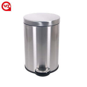 Barato reciclar elegante dormitorio cocina reciclar cubo de basura de acero inoxidable Pedal cubo de basura - Product Image 3