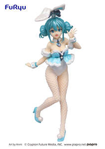 En stock – <span class=keywords><strong>Furyu</strong></span> Japon – Figurine Lapin Blanc Bunny Girl en résine pour édition spéciale – Édition colorée laquée effet nacré – Prix de collection - Product Image 2