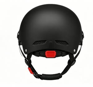 Casco de Motocicleta Ajustable para Adultos, Textura Mate, Control de Talla con Cinta Mágica, ABS, Corto/Largo, Transparente - Product Image 2