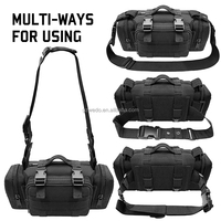 Sac pour appareil photo reflex numérique, sac bandoulière tactique avec système MOLLE, organisateur antichoc grande capacité pour la photographie en extérieur