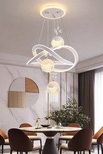 Candelabro de comedor, lámpara de mesa de comedor Simple moderna, Mostrador de <span class=keywords><strong>Bar</strong></span>, candelabro colgante de candelabro de dormitorio - Product Image 3