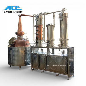 Alambic à colonne en cuivre de 300 L, équipement professionnel de distillation de gin, rhum et whisky pour les distilleries - Product Image 5