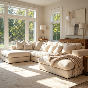 Proveedores de Muebles para Sala de Estar Chesterfield, Sofá Moderno Nórdico de Lujo en Forma de L, Cómodo Conjunto de Sofás, Camas, Muebles Modernos, Sofá en Forma de U - Product Image 1