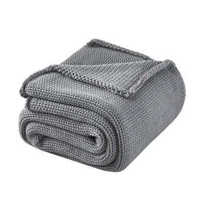 Mantas gruesas y suaves de bambú de alta calidad, mantas de algodón de tamaño doble, manta ponderada de punto grueso para adultos - Product Image 6