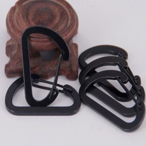 Custom Logo Aluminum Mini D Shape Carabiner Keychain Spring Snap <b>Hook</b> <b>Clip</b> for Promotional Activities - Product Image 3