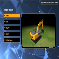 Simulador de conducción de construcción, simulador de excavadora, práctica, operación, simulación de excavadora