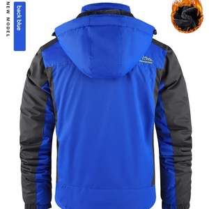 Veste de ski d'hiver imperméable personnalisée pour homme, veste de randonnée en plein air, ski en montagne, camping, veste coupe-vent chaude en polaire chauffante - Product Image 5