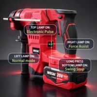 WSH01 Palu Listrik Bertenaga Baterai 20V 21000RPM Kecepatan Tanpa Beban 3.0J Gaya Benturan Motor 5025