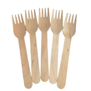 Hot selling, high-quality, affordable, disposable, independent packaging, wooden tableware set, fork and spoon