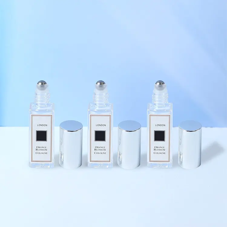 Toptan 3ml 5ml 10ml 30ml parfüm şişesi boş şişe üzerinde rulo cam ambalaj şişeleri kozmetik