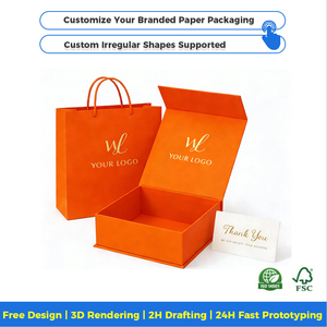 กล่องของขวัญพับได้แบบพรีเมียม OEM กล่องของขวัญกระดาษแม่เหล็กพับได้ พิมพ์ลายฟอยล์ทองตามสั่ง สำหรับชุดผลิตภัณฑ์ดูแลผิว - Product Image 3