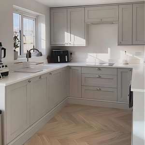 Mobile da <span class=keywords><strong>Cucina</strong></span> in Stile Europeo Moderno, Credenza Modulare in Legno, Arredamento Classico Rustico - Product Image 1